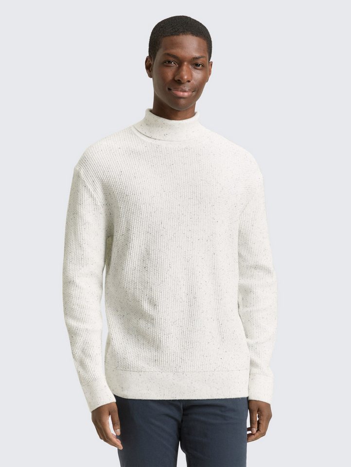 TOM TAILOR Denim Strickpullover Pullover & Strickjacken Rollkragenpullover aus Noppengarn von TOM TAILOR Denim