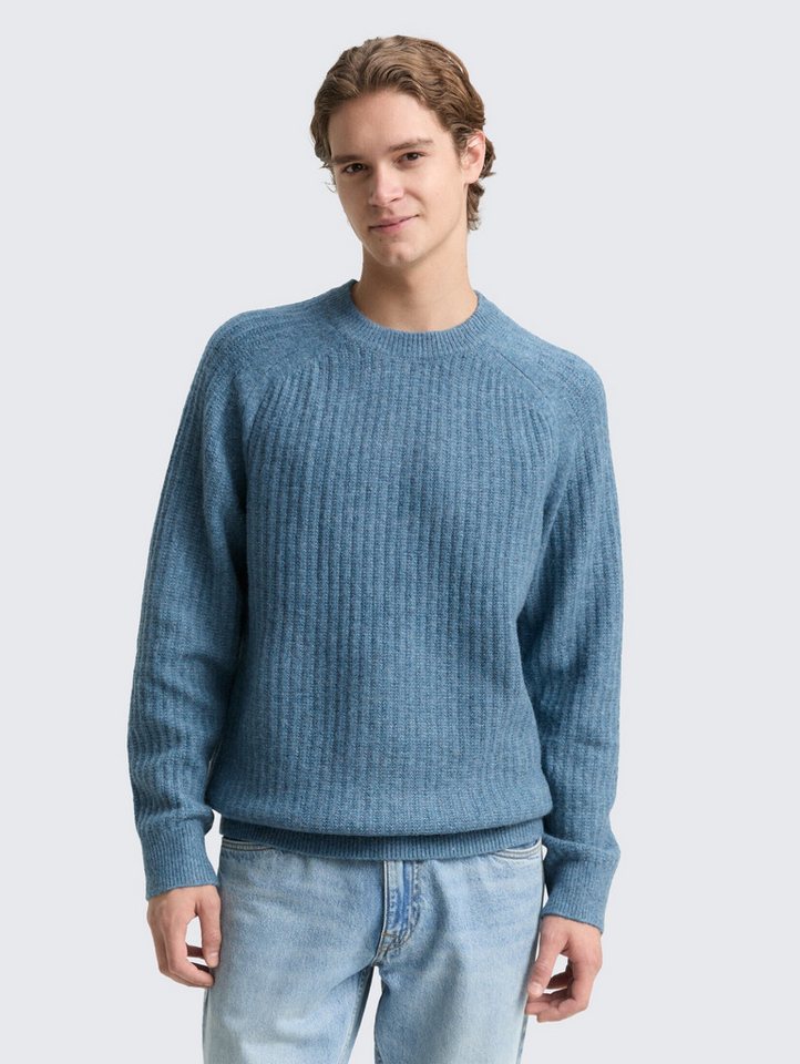 TOM TAILOR Denim Strickpullover Pullover & Strickjacken Strickpullover mit Rundhalsausschnitt von TOM TAILOR Denim