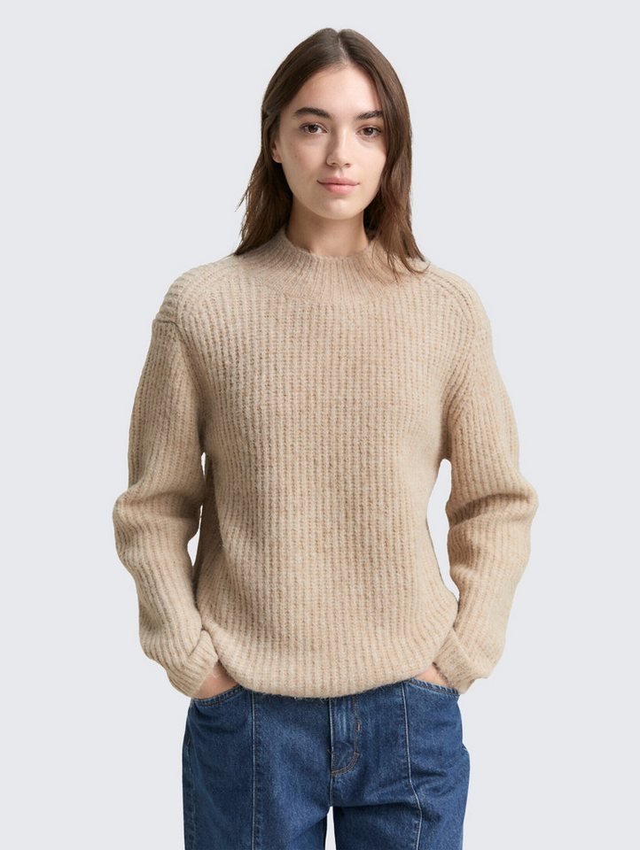 TOM TAILOR Denim Strickpullover Pullover & Strickjacken Relaxed Fit Strickpullover mit Stehkragen TOM TAILOR Denim Strickpullover Pullover & Strickjacken Relaxed Fit Strickpullover mit Stehkragen von TOM TAILOR Denim