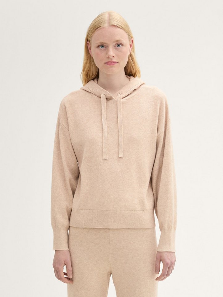 TOM TAILOR Denim Strickpullover Relaxed Strickpullover mit Kapuze Relaxed Strickpullover mit Kapuze von TOM TAILOR Denim