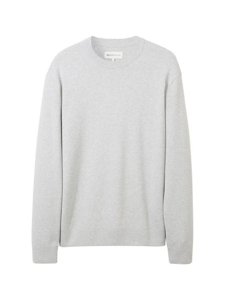 TOM TAILOR Denim Strickpullover STRUCTURED BASIC aus Baumwolle von TOM TAILOR Denim