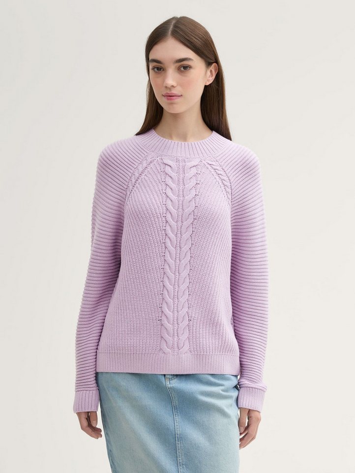 TOM TAILOR Denim Strickpullover Strickpullover mit Zopfmuster von TOM TAILOR Denim