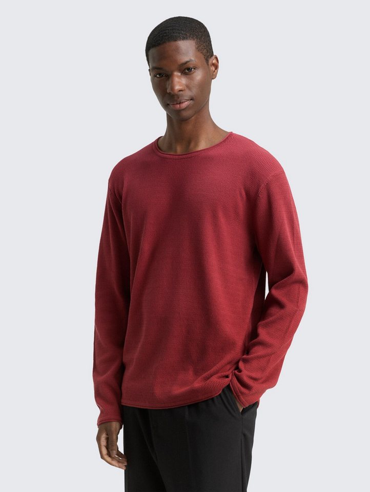 TOM TAILOR Denim Strickpullover Strickpullover aus Baumwolle Strickpullover aus Baumwolle von TOM TAILOR Denim