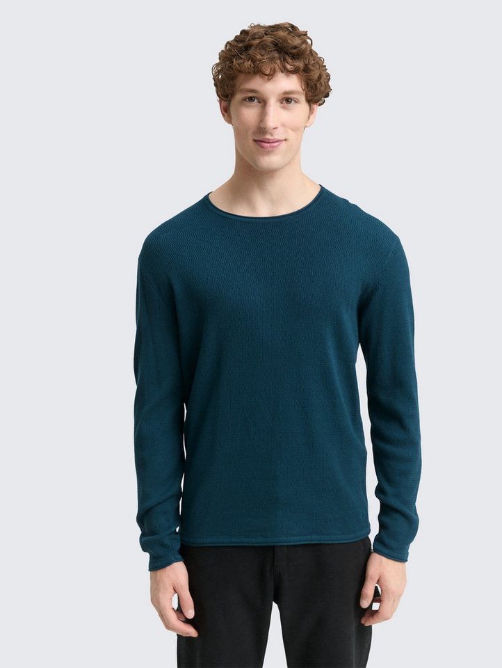TOM TAILOR Denim Strickpullover Strickpullover aus Baumwolle Strickpullover aus Baumwolle von TOM TAILOR Denim
