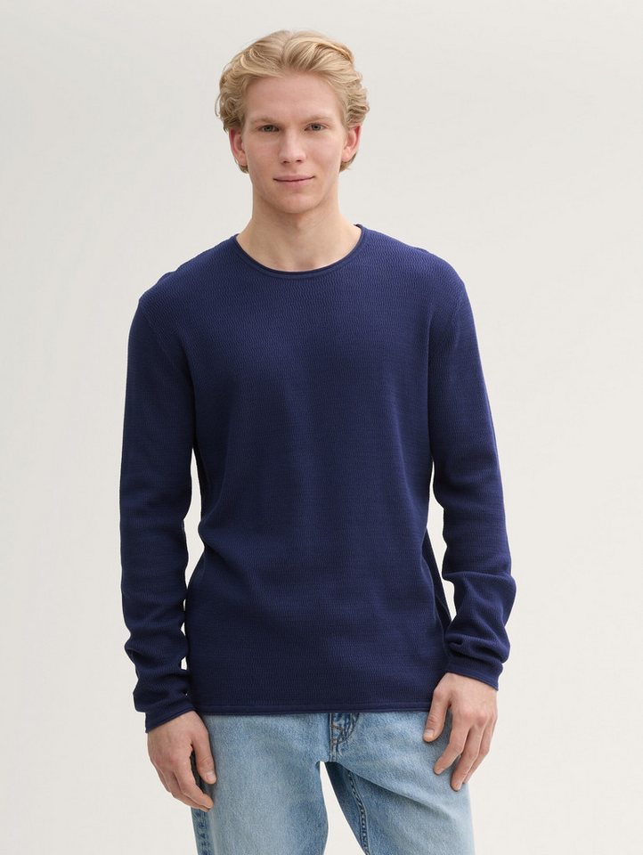 TOM TAILOR Denim Strickpullover Strickpullover aus Baumwolle Strickpullover aus Baumwolle von TOM TAILOR Denim