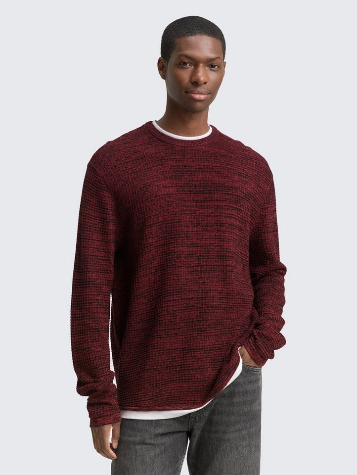 TOM TAILOR Denim Strickpullover Strickpullover im 2-in-1-Look Strickpullover im 2-in-1-Look TOM TAILOR Denim Strickpullover Strickpullover im 2-in-1-Look Strickpullover im 2-in-1-Look von TOM TAILOR Denim