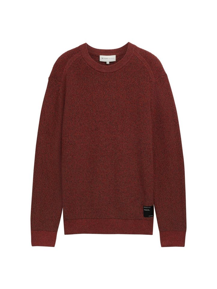 TOM TAILOR Denim Strickpullover Strickpullover in Melange-Optik - Regular Fit von TOM TAILOR Denim