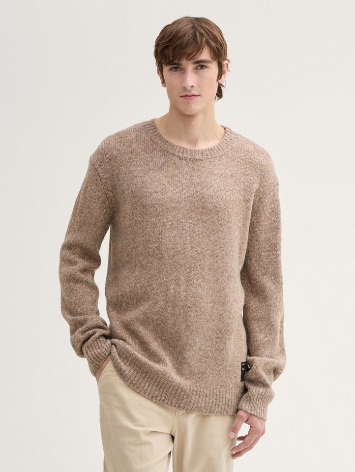 TOM TAILOR Denim Strickpullover Strickpullover mit Rundhalsausschnitt von TOM TAILOR Denim