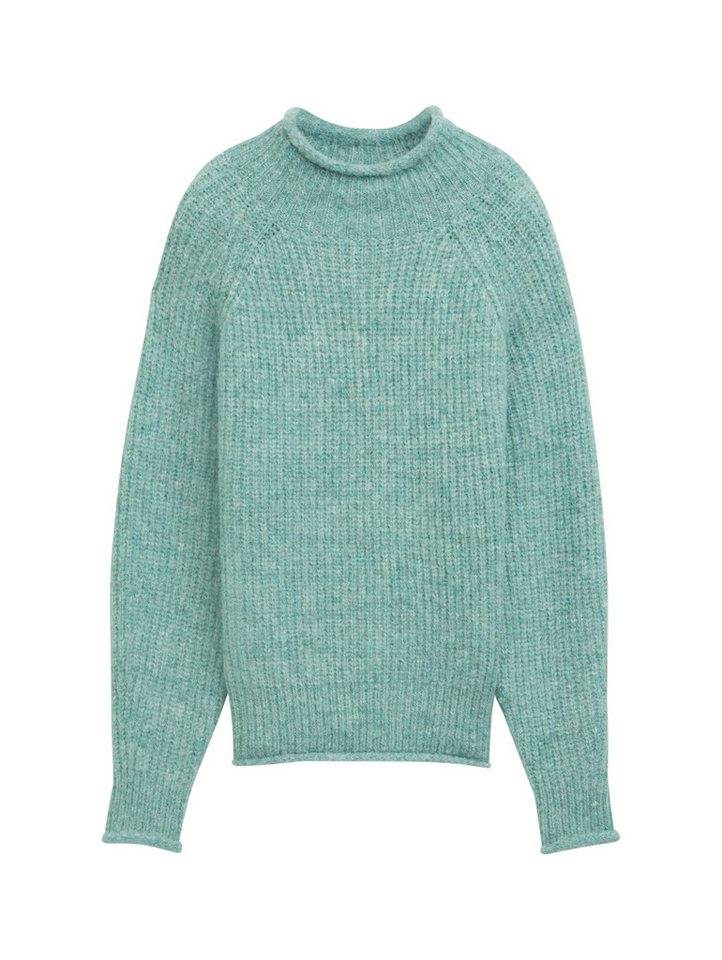 TOM TAILOR Denim Strickpullover Strickpullover mit Stehkragen - Relaxed Fit von TOM TAILOR Denim