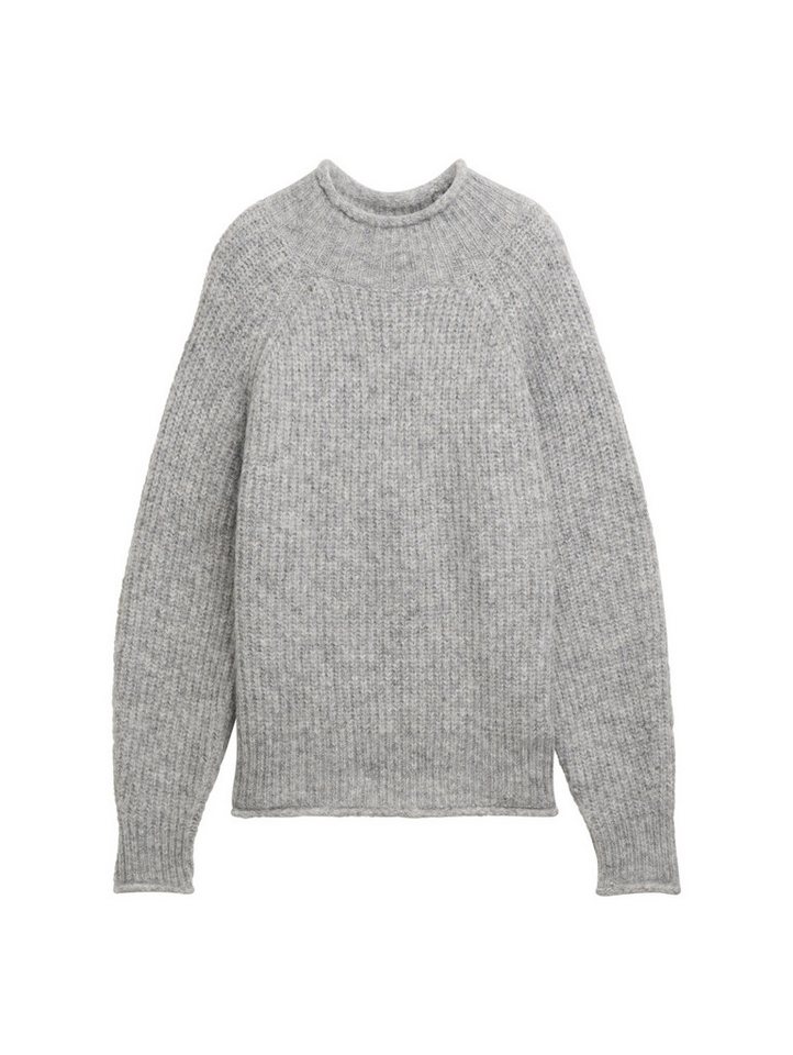 TOM TAILOR Denim Strickpullover Strickpullover mit Stehkragen - Relaxed Fit von TOM TAILOR Denim