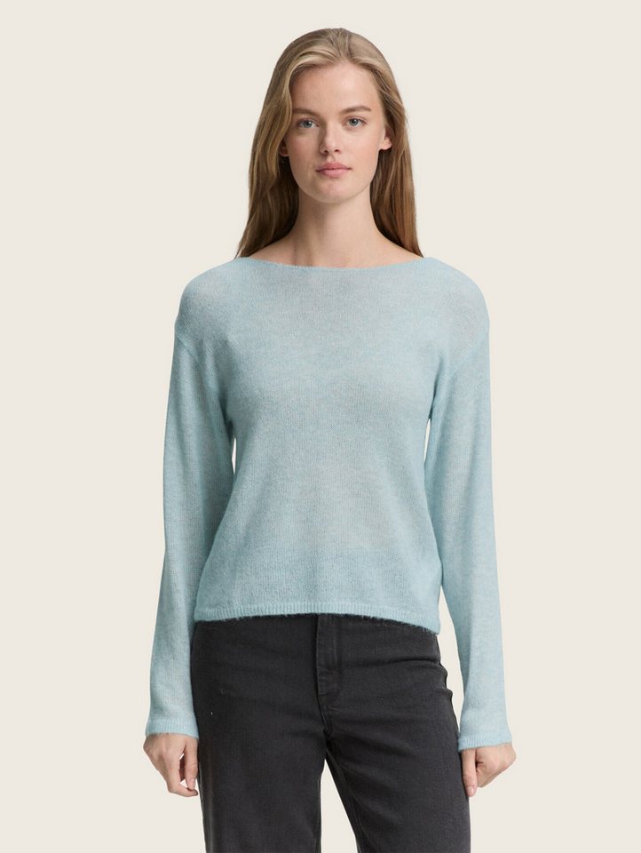 TOM TAILOR Denim Strickpullover Strickpullover mit U-Boot-Ausschnitt Strickpullover mit U-Boot-Ausschnitt TOM TAILOR Denim Strickpullover Strickpullover mit U-Boot-Ausschnitt Strickpullover mit U-Boot-Ausschnitt von TOM TAILOR Denim
