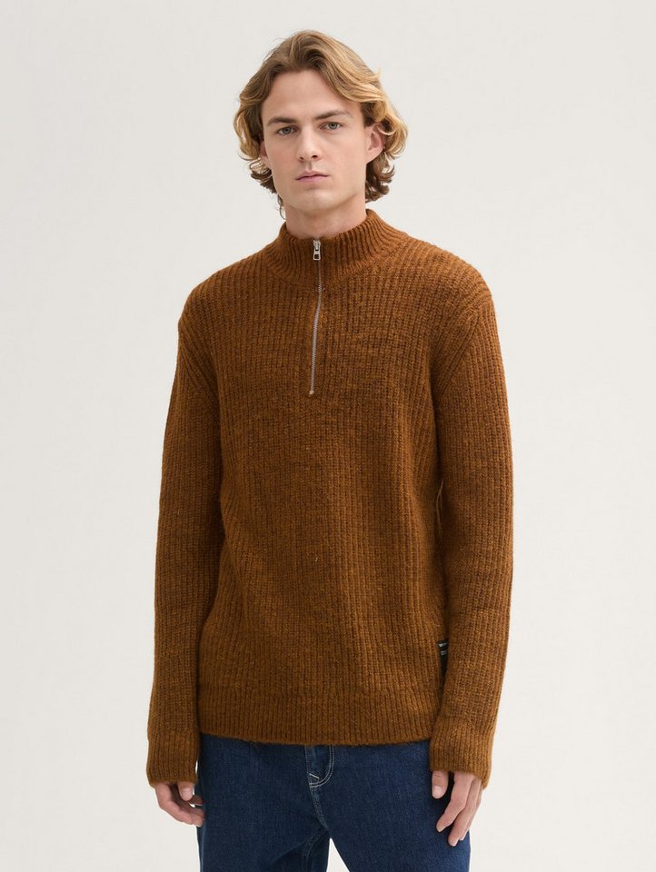 TOM TAILOR Denim Strickpullover Troyer Strickpullover von TOM TAILOR Denim