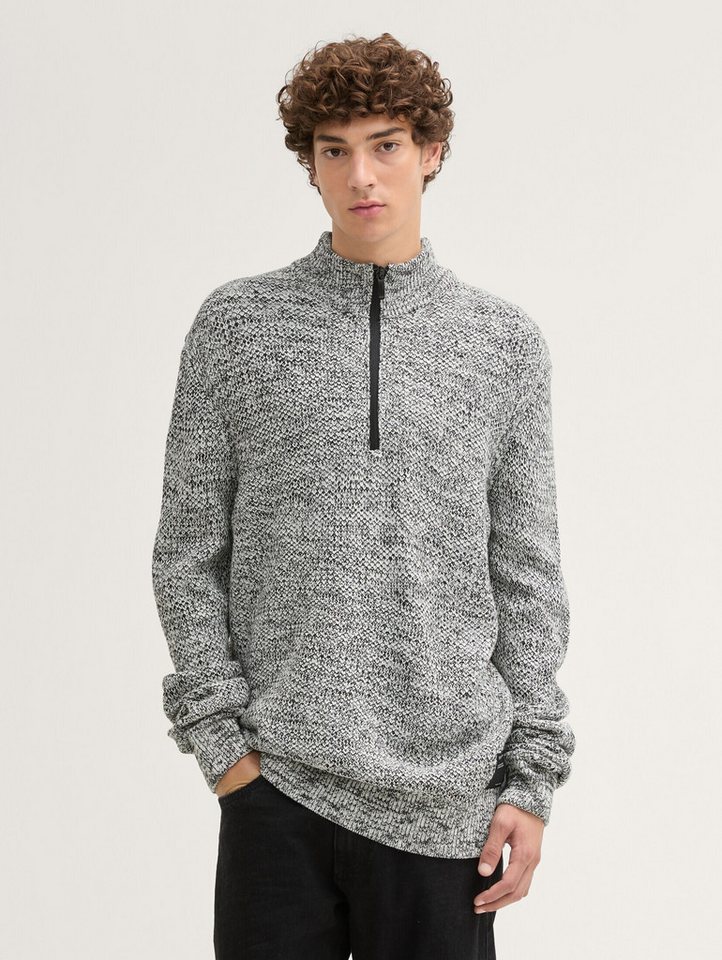 TOM TAILOR Denim Strickpullover Troyer Strickpullover von TOM TAILOR Denim