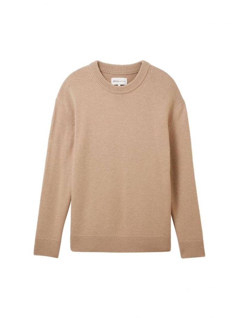 TOM TAILOR Denim - Strickpullover braun - Gr. - M von TOM TAILOR Denim