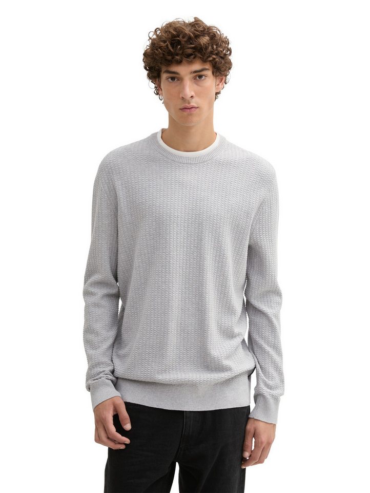 TOM TAILOR Denim Strickpullover in 2-in-1-Look von TOM TAILOR Denim