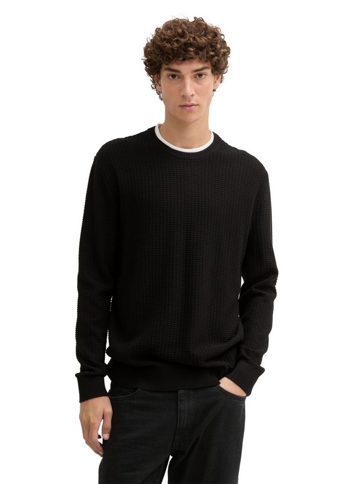 TOM TAILOR Denim Strickpullover in 2-in-1-Look von TOM TAILOR Denim