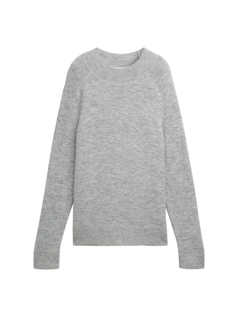 TOM TAILOR Denim - Strickpullover in Melange Optik grau - Gr. - XS von TOM TAILOR Denim
