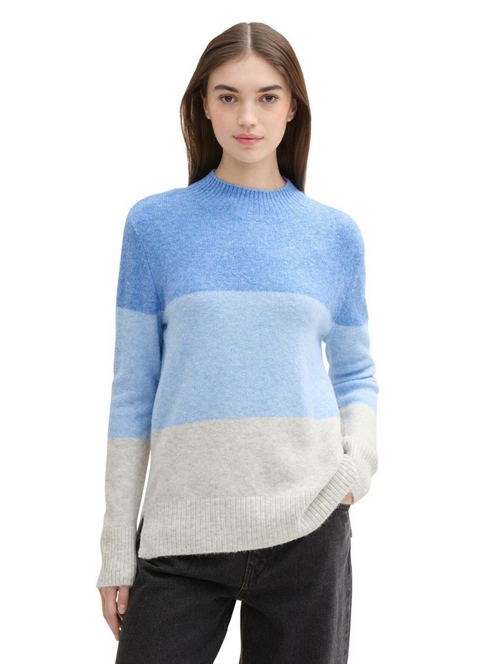 TOM TAILOR Denim Strickpullover mit Colour Blocking von TOM TAILOR Denim