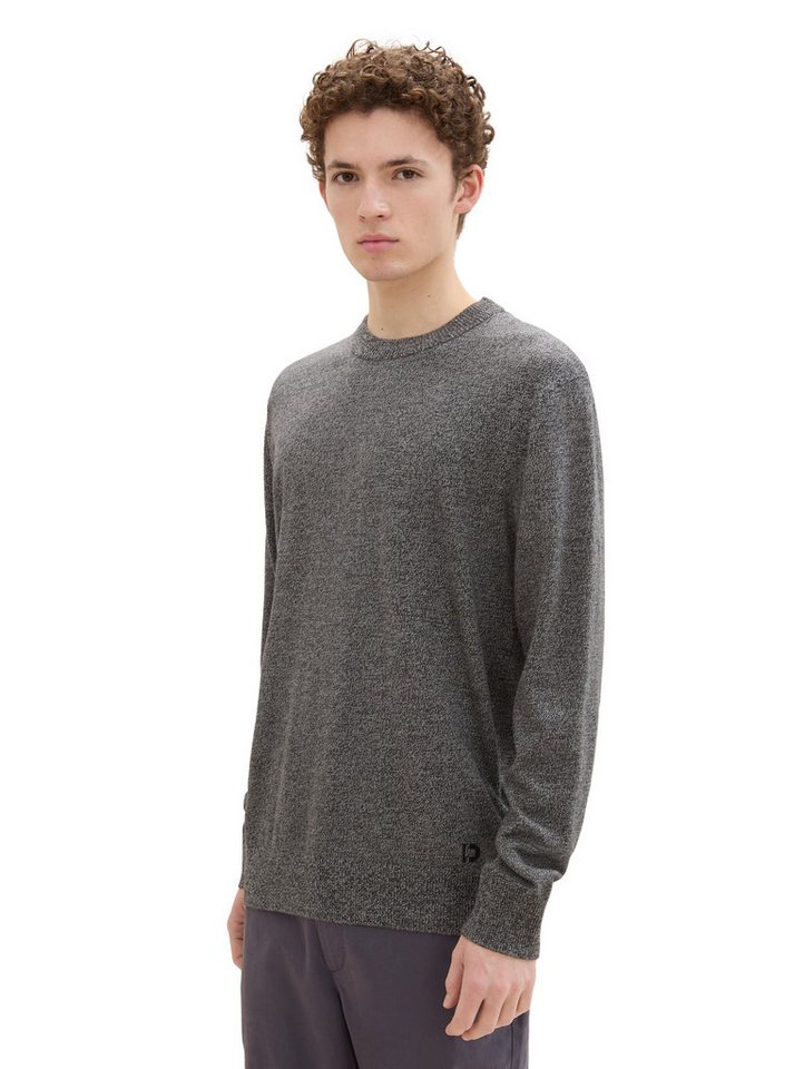 TOM TAILOR Denim Strickpullover in melierter Optik von TOM TAILOR Denim