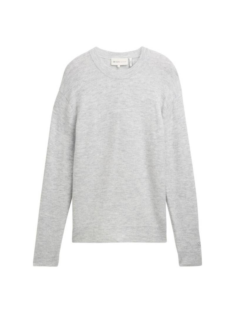 TOM TAILOR Denim - Strickpullover mit Wolle grau - Gr. - L von TOM TAILOR Denim