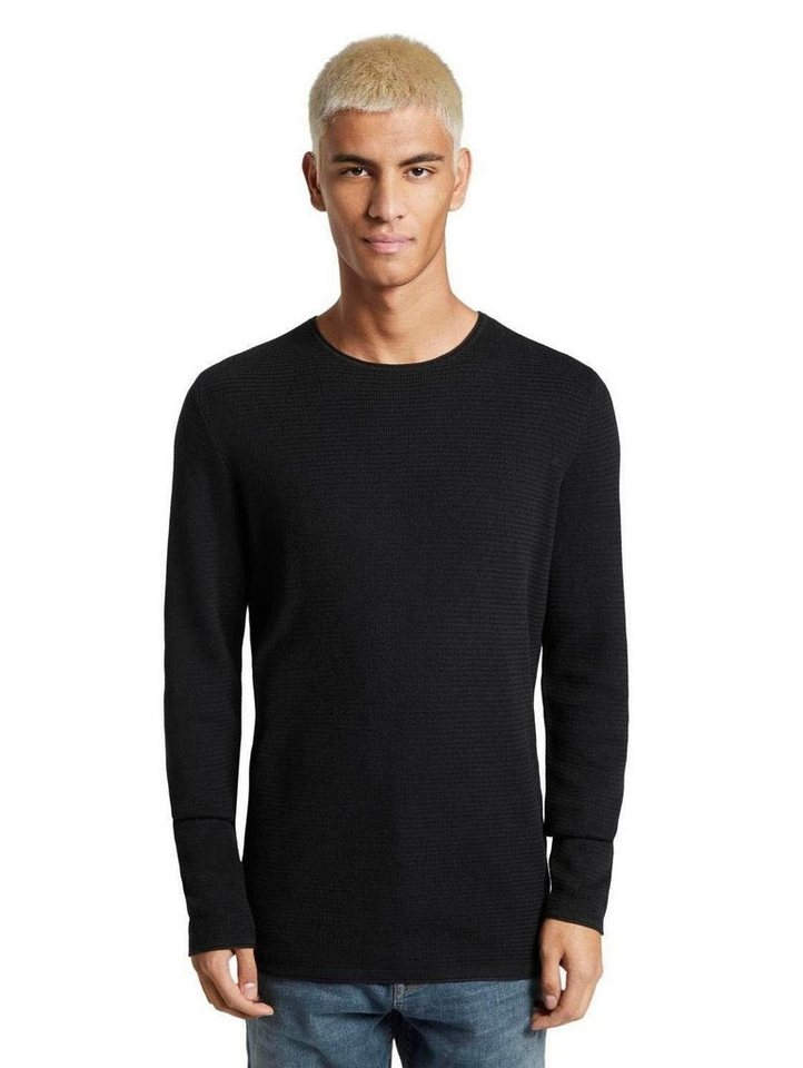 TOM TAILOR Denim Strickpullover mit dezenter Struktur von TOM TAILOR Denim