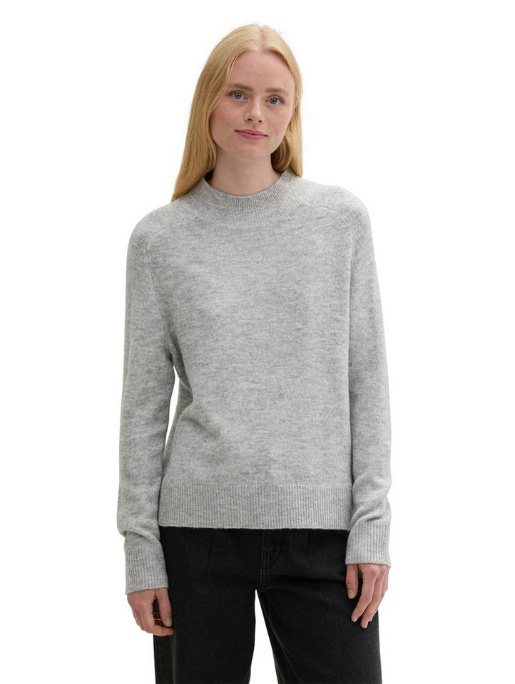 TOM TAILOR Denim Strickpullover mit extra langen Ärmeln von TOM TAILOR Denim