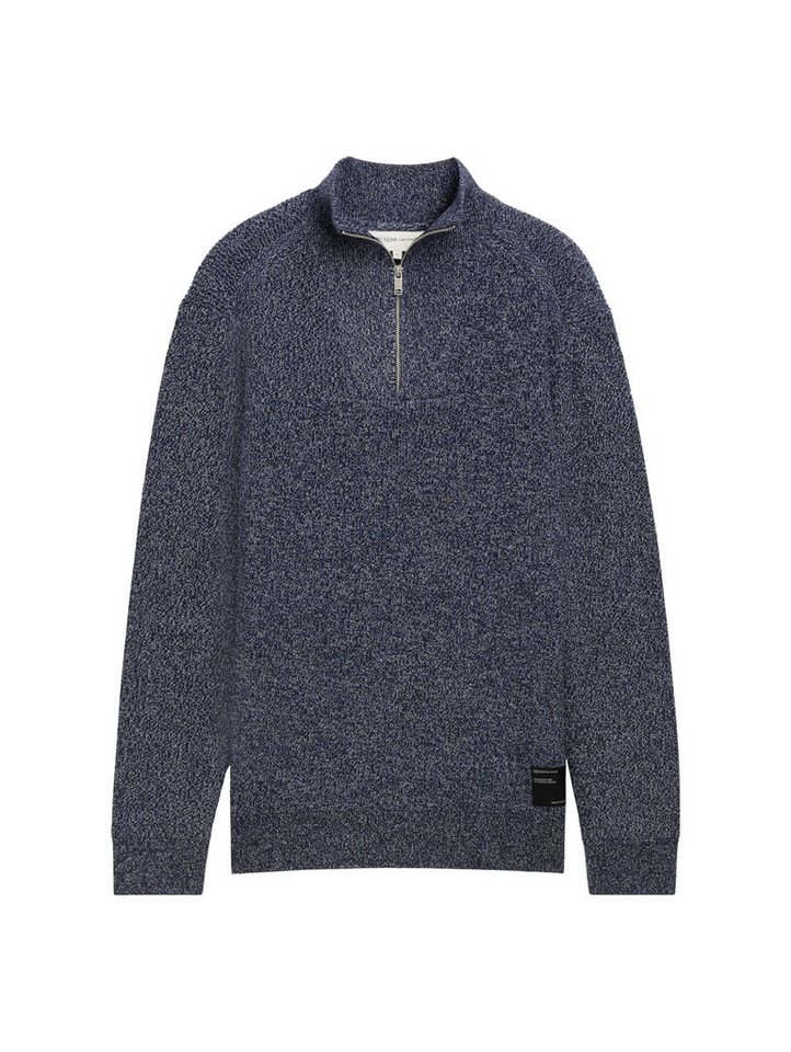 TOM TAILOR Denim Strickpullover multi color knit troyer von TOM TAILOR Denim