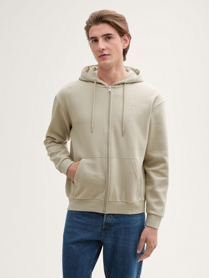 TOM TAILOR Denim Sweatjacke Hoodie Sweatjacke mit Logo-Print von TOM TAILOR Denim