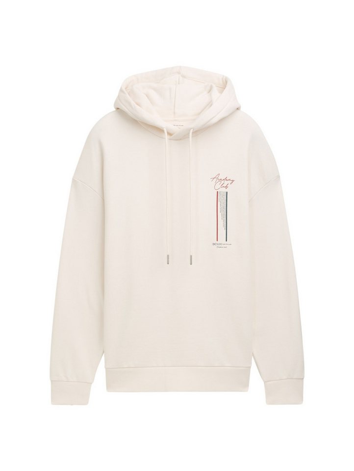 TOM TAILOR Denim Sweatshirt Relaxed-Fit Hoodie mit Print - Regular Fit von TOM TAILOR Denim