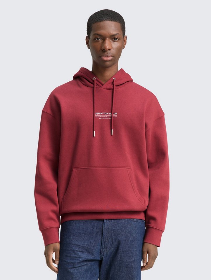 TOM TAILOR Denim Sweatshirt Relaxed Hoodie Sweatshirt mit Logo-Print Relaxed Hoodie Sweatshirt mit Logo-Print von TOM TAILOR Denim