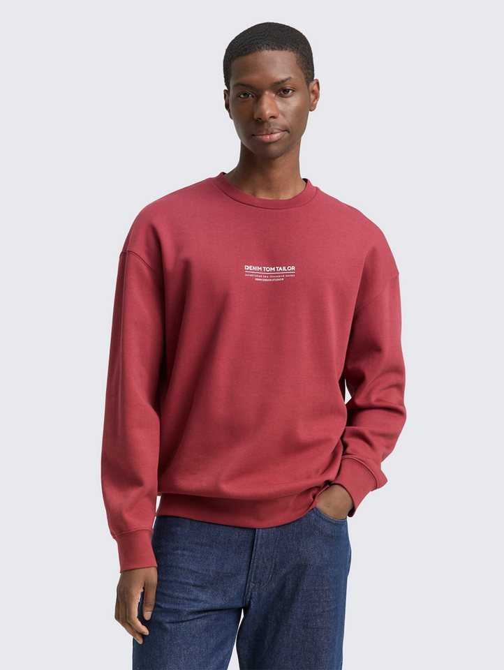 TOM TAILOR Denim Sweatshirt Relaxed Sweatshirt mit Logo-Print Relaxed Sweatshirt mit Logo-Print von TOM TAILOR Denim