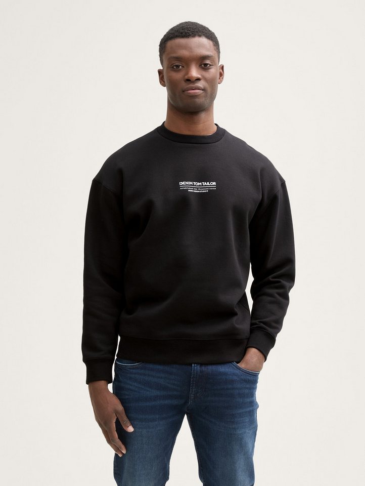 TOM TAILOR Denim Sweatshirt Relaxed Sweatshirt mit Logo-Print Relaxed Sweatshirt mit Logo-Print von TOM TAILOR Denim