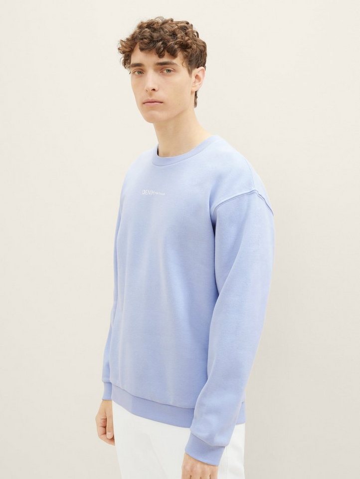 TOM TAILOR Denim Sweatshirt Print Sweatshirt mit Bio-Baumwolle Print Sweatshirt mit Bio-Baumwolle von TOM TAILOR Denim