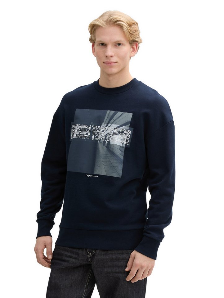 TOM TAILOR Denim Sweatshirt mit Frontprint von TOM TAILOR Denim