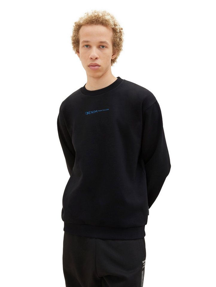 TOM TAILOR Denim Sweatshirt mit Logofrontprint von TOM TAILOR Denim
