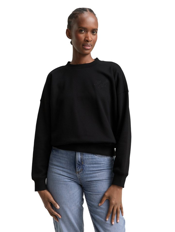 TOM TAILOR Denim Sweatshirt mit Rippbündchen TOM TAILOR Denim Sweatshirt mit Rippbündchen von TOM TAILOR Denim