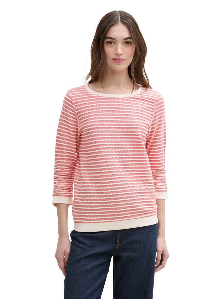 TOM TAILOR Denim Sweatshirt mit gestreifter Optik von TOM TAILOR Denim