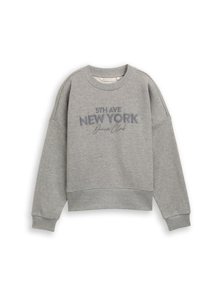 TOM TAILOR Denim Sweatshirt sweatshirt with glitter von TOM TAILOR Denim