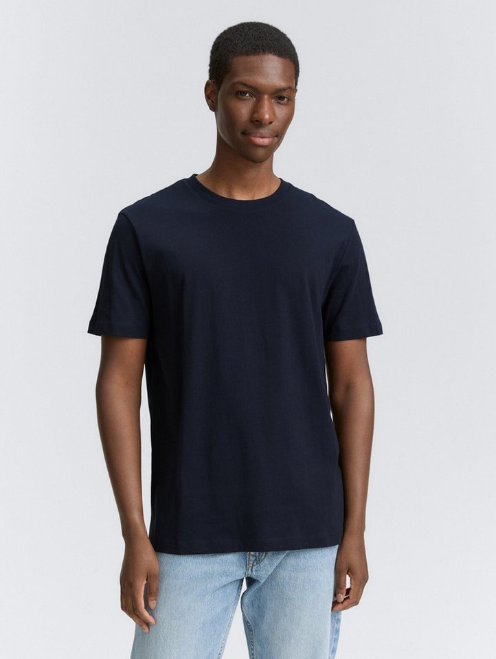 TOM TAILOR Denim T-Shirt Basic T-Shirt in Unifarben Basic T-Shirt in Unifarben von TOM TAILOR Denim