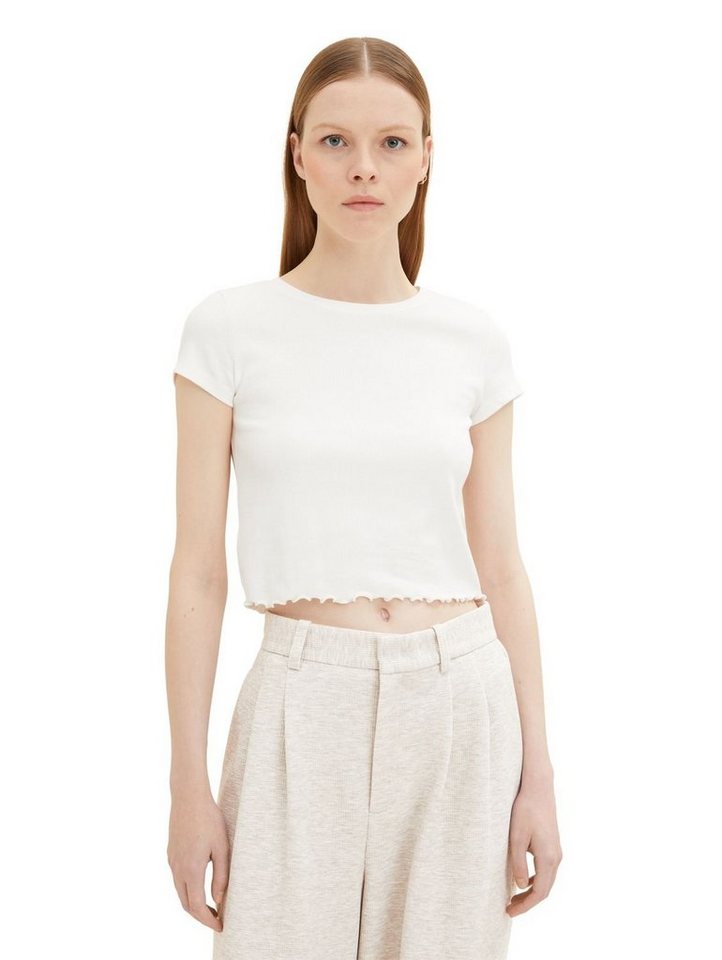 TOM TAILOR Denim T-Shirt RIB BABY (1-tlg) mit Stretch von TOM TAILOR Denim