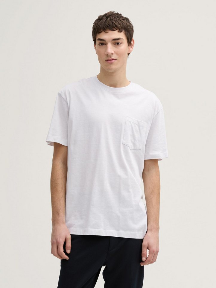 TOM TAILOR Denim T-Shirt Relaxed Fit T-Shirt mit Brusttasche Relaxed Fit T-Shirt mit Brusttasche von TOM TAILOR Denim