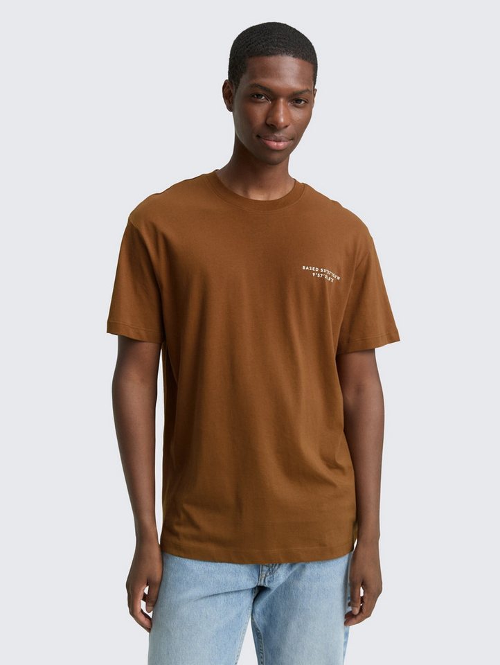 TOM TAILOR Denim T-Shirt T-Shirt Relaxed Fit T-Shirt mit Print von TOM TAILOR Denim