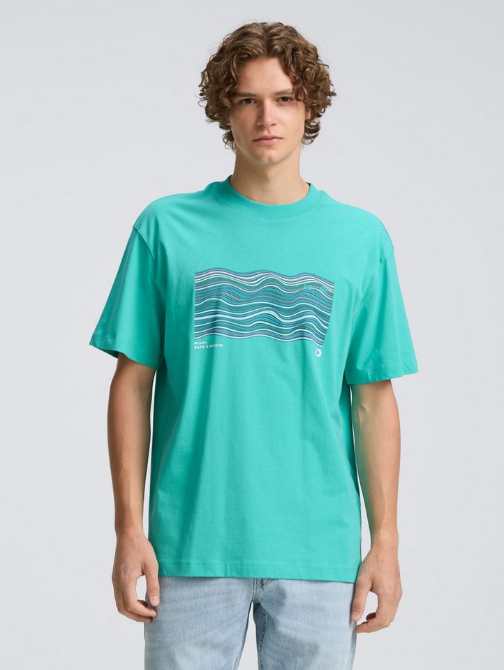 TOM TAILOR Denim T-Shirt Relaxed Fit T-Shirt mit Print Relaxed Fit T-Shirt mit Print von TOM TAILOR Denim