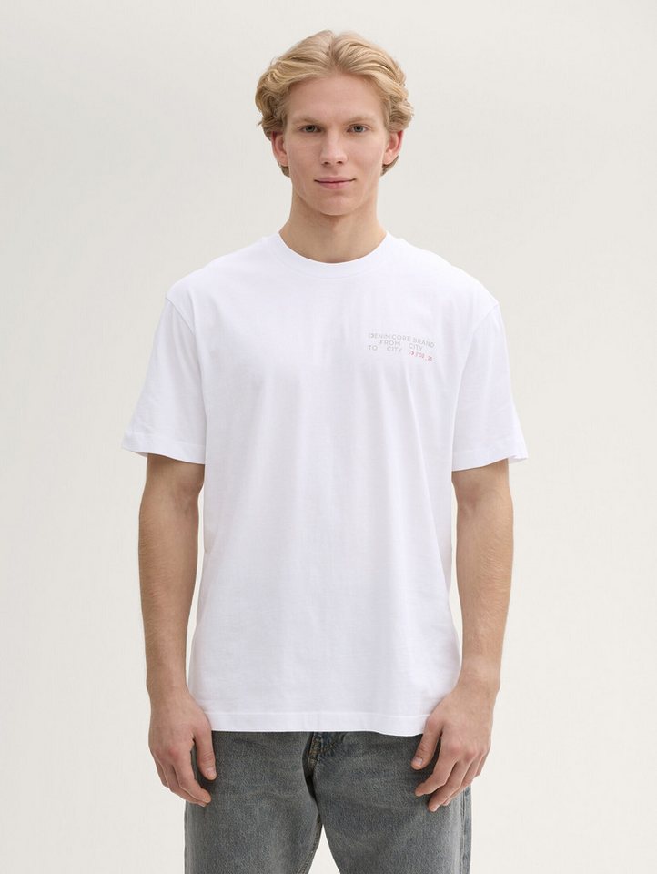 TOM TAILOR Denim T-Shirt Relaxed Fit T-Shirt mit Rücken-Print Relaxed Fit T-Shirt mit Rücken-Print von TOM TAILOR Denim