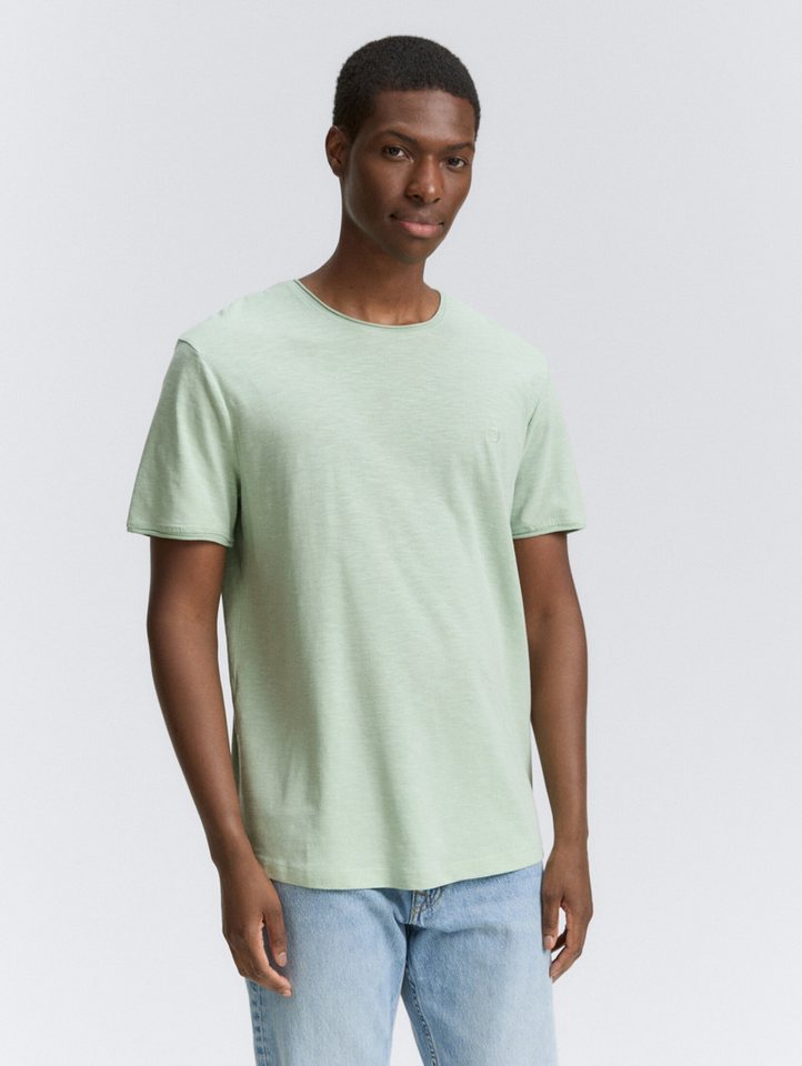 TOM TAILOR Denim T-Shirt T-Shirt T-Shirt in Melange Optik von TOM TAILOR Denim