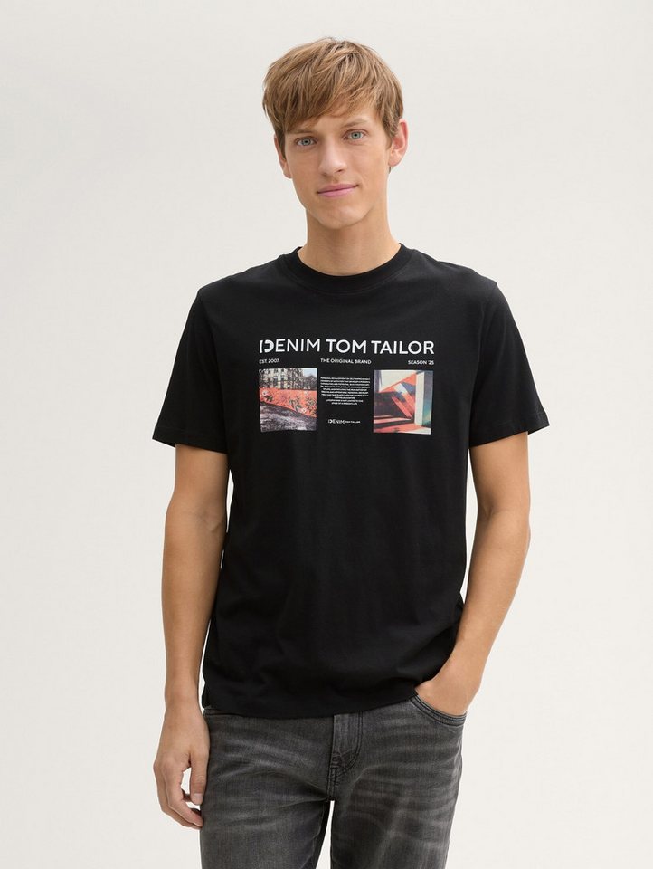 TOM TAILOR Denim T-Shirt T-Shirt T-Shirt mit Foto-Print von TOM TAILOR Denim