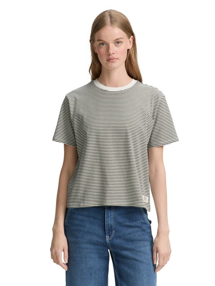 TOM TAILOR Denim T-Shirt mit Streifen Muster von TOM TAILOR Denim