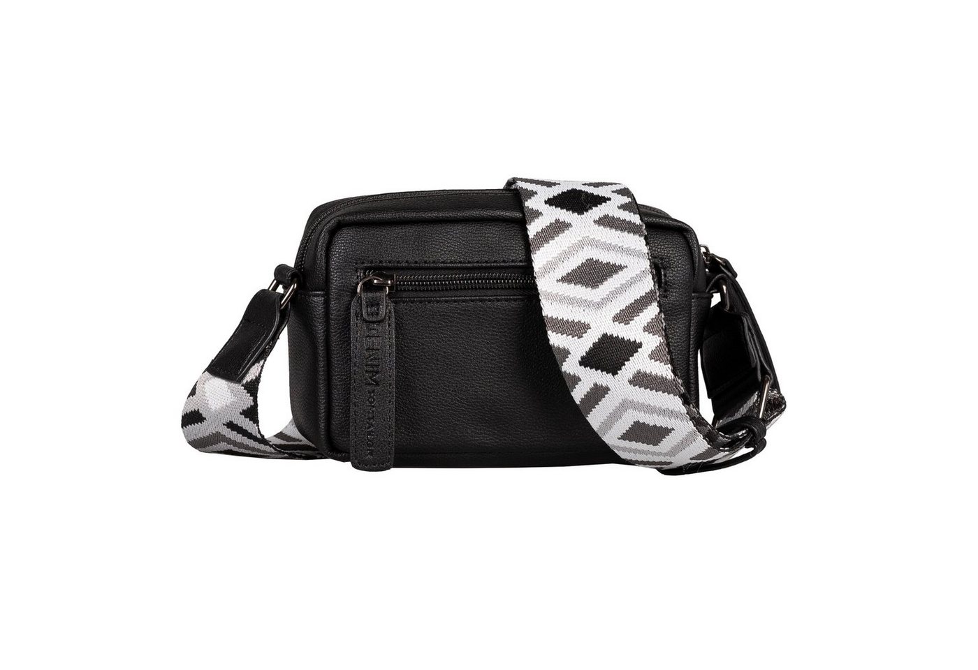 TOM TAILOR Denim Handtasche Mena, weiches Material und betont durch farbenfrohe Statement-Webgurte von TOM TAILOR Denim