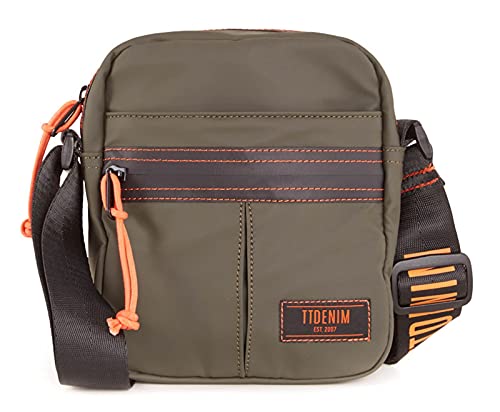 Denim TOM TAILOR bags - Menswear BJÖRN Herren Umhängetasche S, khaki, 18x6x21 von TOM TAILOR