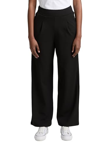 Tom Tailor Damen 1047944 Hose, 14482-Deep Black, L von TOM TAILOR Denim